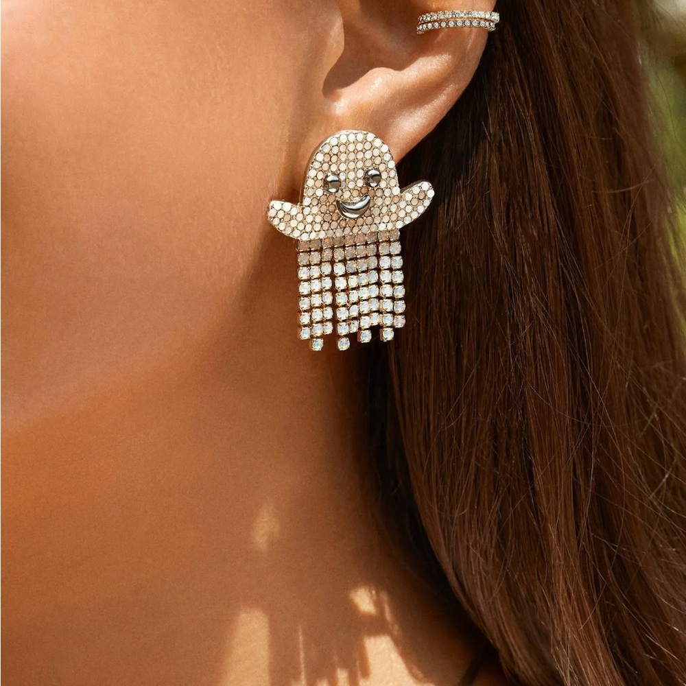BAUBLEBAR CASPER PEARL DROP EARRINGS HALLOWEEN
